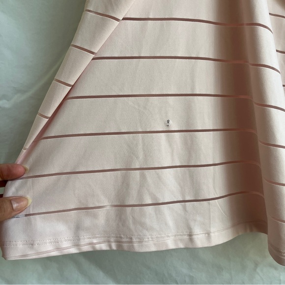 Athleta Light pink racer back tank top, size S, NWOT. Sheer stripes. - Picture 4 of 9